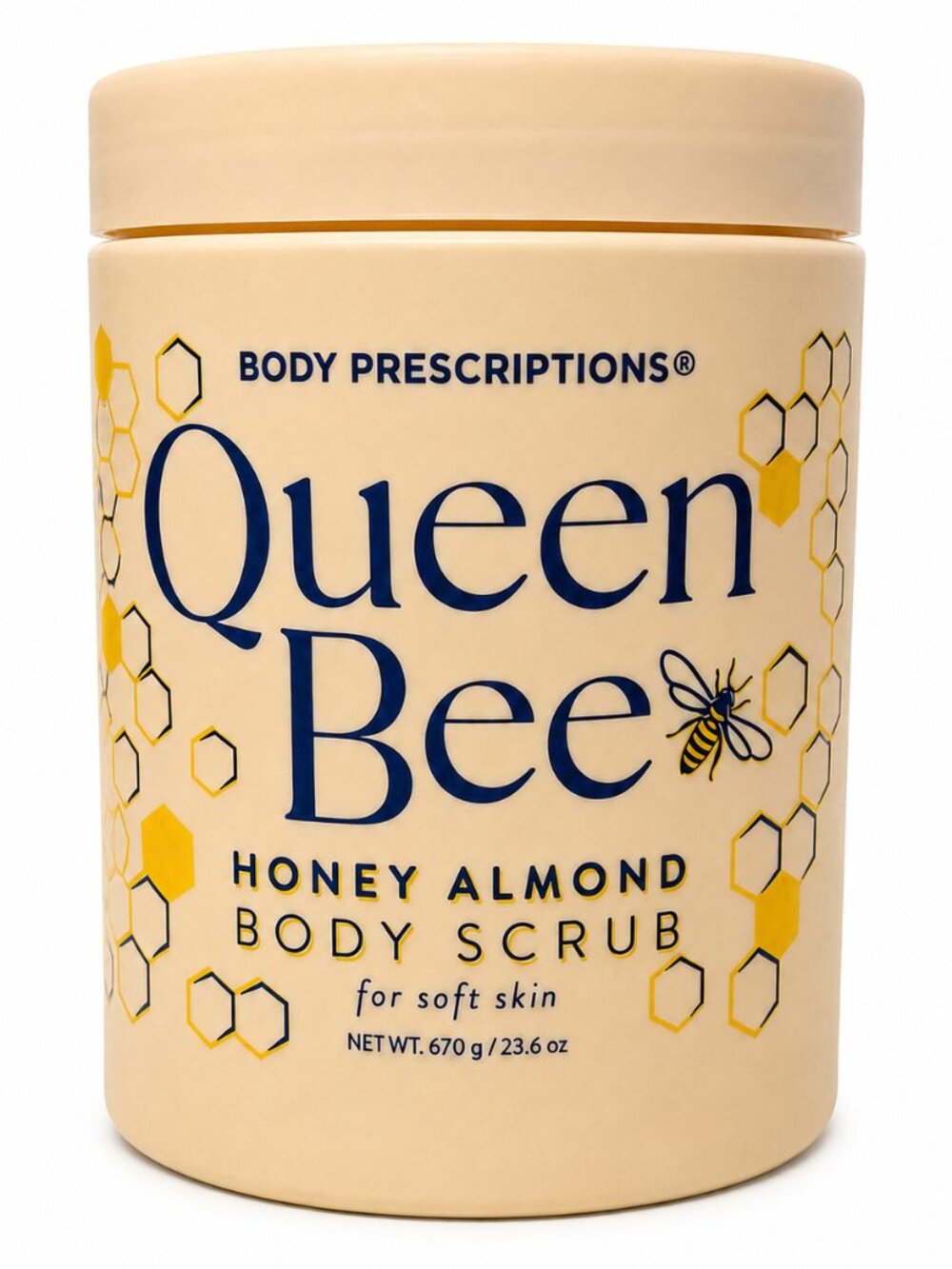 Body Prescriptions Queen Bee Honey Almond Body Scrub, 23.6 oz